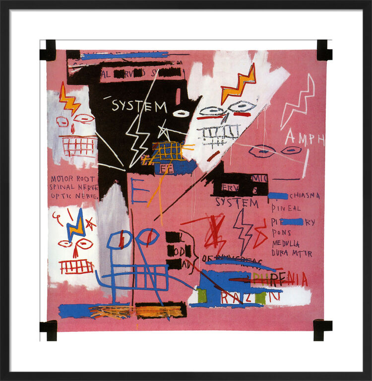 Six Fifty, 1982 Framed Art Print by Jean-Michel Basquiat