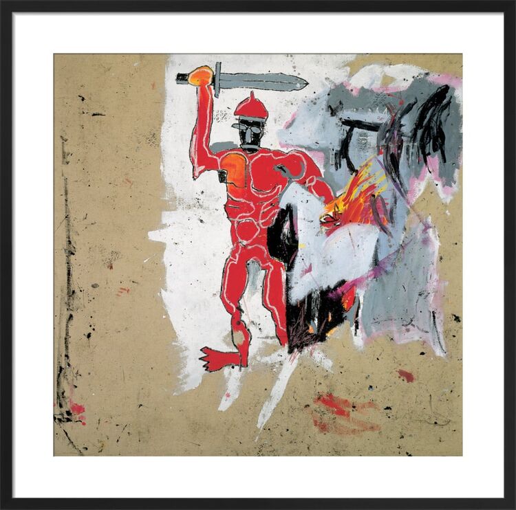 Untitled (Red Warrior) 1982 Framed Art Print by Jean-Michel Basquiat