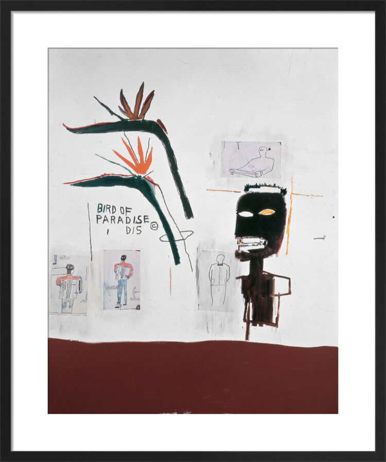 Bird of Paradise, 1985 Framed Art Print by Jean-Michel Basquiat