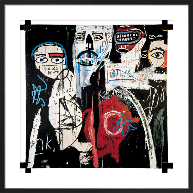 In the Cypher, 1982 Framed Art Print by Jean-Michel Basquiat