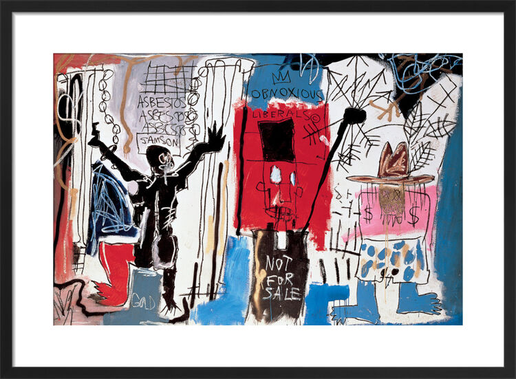 Obnoxious Liberals, 1982 Framed Art Print by Jean-Michel Basquiat
