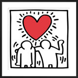 Untitled (be mine), 1987 Framed Art Print by Keith Haring