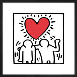 Untitled (be mine), 1987 Framed Art Print by Keith Haring