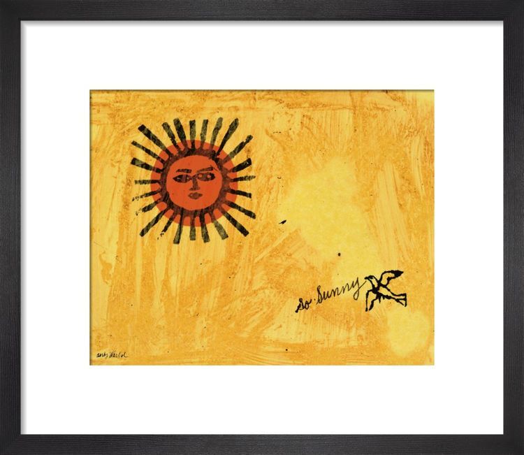 So Sunny c. 1958 Framed Art Print by Andy Warhol