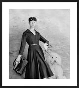 Vogue January 1956 Framed Art print by Eugene Vernier