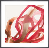 Pink and Brown Framed Art Print by Jen Garrido
