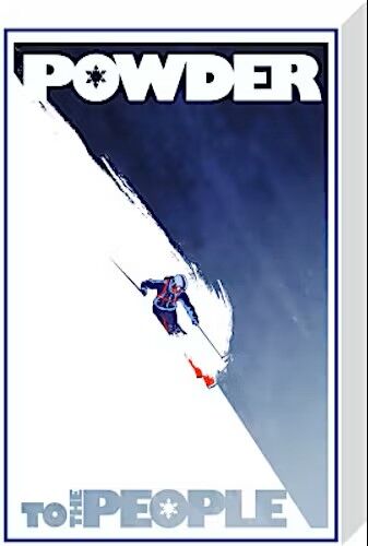 Powder to the People Canvas Art Print by Sassan Filsoof