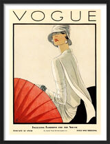 Vogue January 11th 1928 Framed Art print by Porter Woodruff