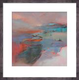 Midwinter Fire Framed Art Print by Kathy Ramsay Carr