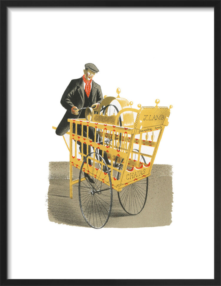 Knife Grinder Framed Art Print by Eric Ravilious