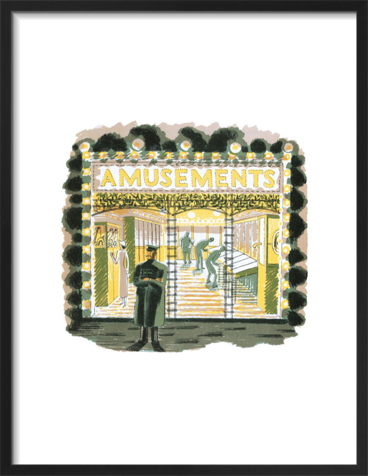Amusements Framed Art Print by Eric Ravilious