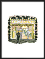 Amusements Framed Art Print by Eric Ravilious