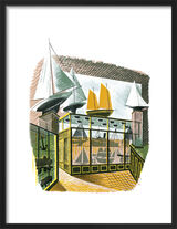 Model Ships and Railways Framed Art Print by Eric Ravilious