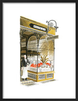 Oyster Bar Framed Art Print by Eric Ravilious
