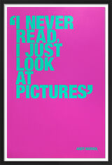 I never read (Special Edition) Art Print by Andy Warhol