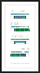 Le Corbusier - Villa Savoye Framed Art Print by Le Corbusier