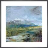 Winter Hills Framed Art Print by Lesley Birch