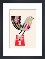 Grey Fantail Art print by Inaluxe