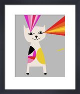 Laser Beams Art print by Inaluxe