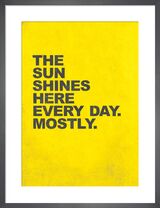 The Sun Shines Here Framed Art Print by Nick Cranston