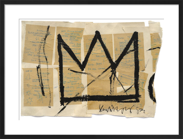 Untitled (Crown), 1982 Framed Art Print by Jean-Michel Basquiat