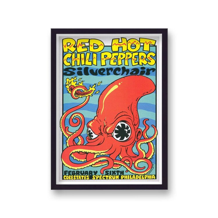 Red Hot Chili Peppers Corestates Philadelphia Vintage Music Framed Art Print