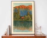 Morning At Ao Marsh, Ura Heights Framed Art Print by Hasui Kawase
