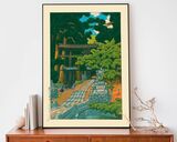 Kumagaya Shrine Framed Art Print by Hasui Kawase