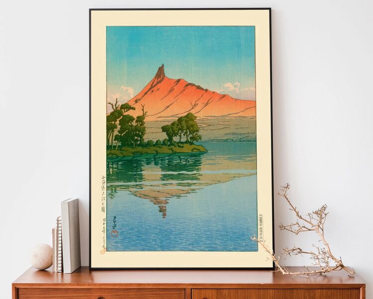 Onuma Park Framed Art Print by Hasui Kawase