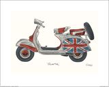 Vespa Framed Art Print by Barry Goodman