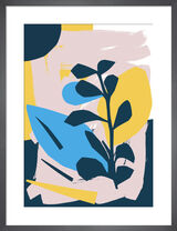 Brush Garden Framed Art Print by Lizzie Hillier