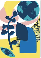 Plant Jive Canvas Art Print by Lizzie Hillier