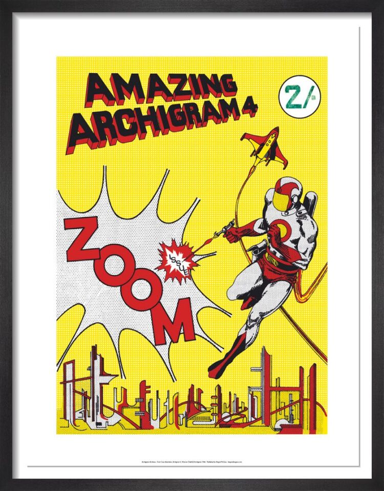 Front cover illustration, Archigram 4 Framed special edition print by Archigram