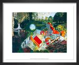 Hedgerow Village Framed special edition print by Archigram