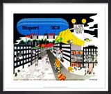 Instant City Airships Visit to a Small Town Framed special edition print by Archigram