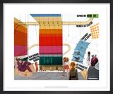 Instant City, Response Unit Framed special edition print by Archigram