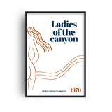 Ladies Of The Canyon Californian Music Home Decor Framed Art Print