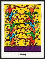 Keith Haring for Emporium Capwell 1985 Framed Art Print by Keith Haring