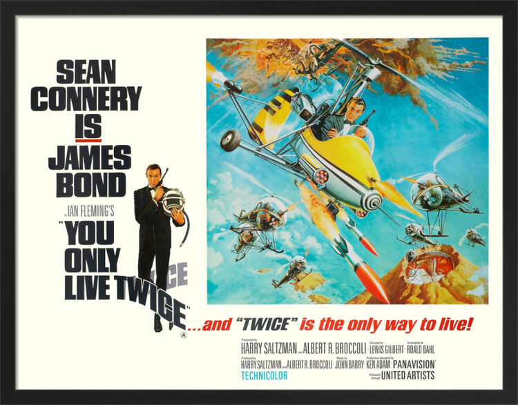 You Only Live Twice Framed Art Poster by The James Bond Collection