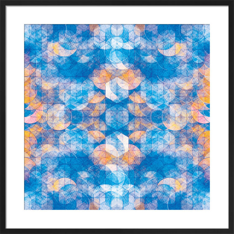 Cuben Kaleidoscope Framed Art Print by Simon C Page