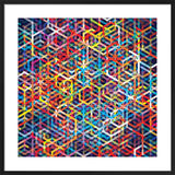 Cuben Tubes Framed Art Print by Simon C Page