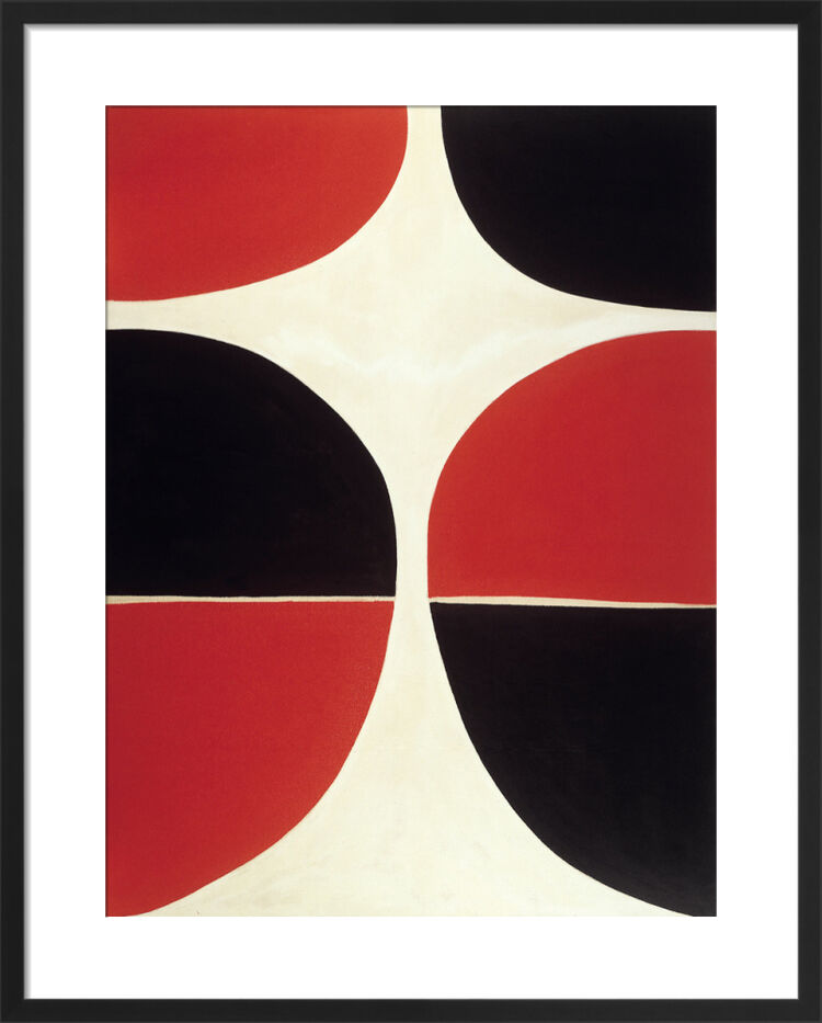 June, Red and Black 1965 Framed Art Print by Terry Frost RA