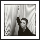 Bridget Riley, 1963 Framed Art Print by Ida Kar