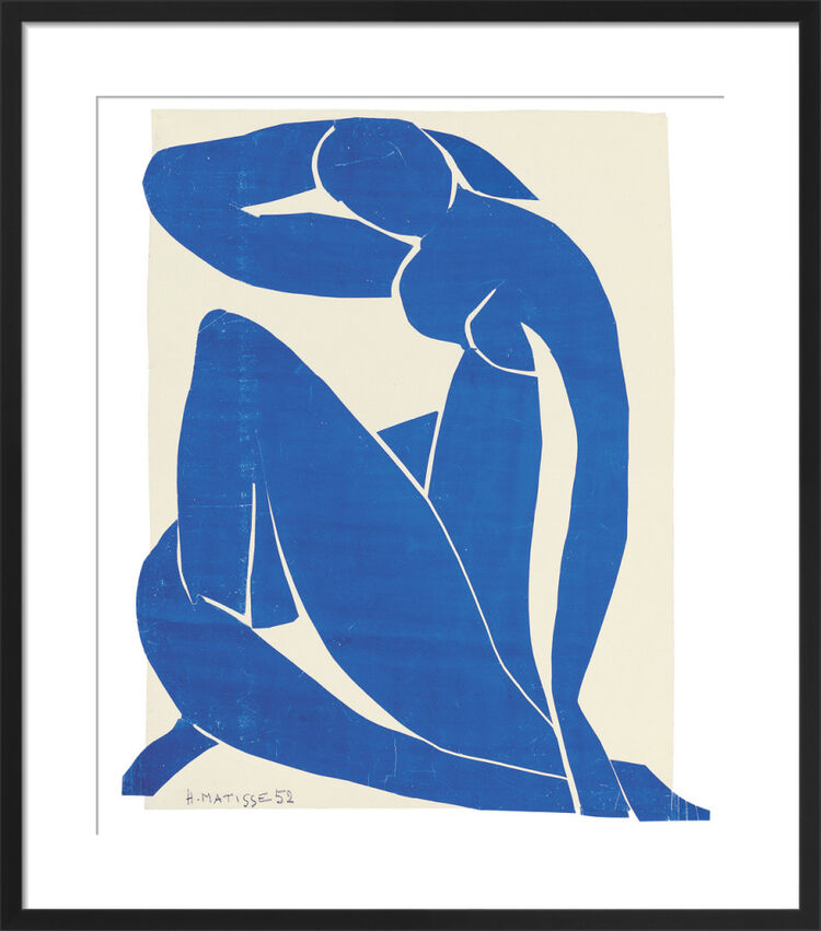 Blue Nude II, Spring 1952 by Henri Matisse Framed Art Print