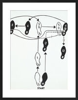 Dance Diagram [Fox Trot: 'The Double Twinkle-Man'], 1962 Framed Art Print by Andy Warhol