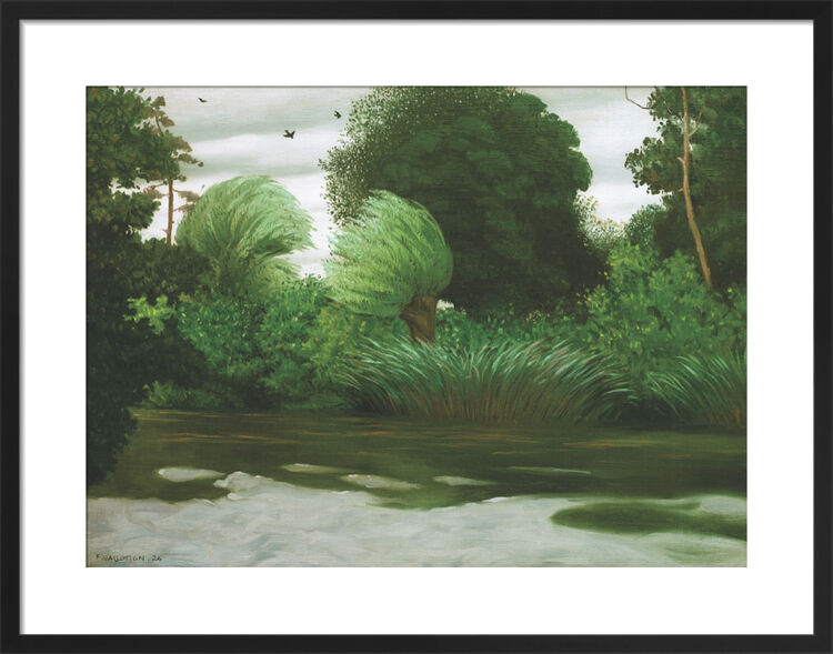 L'Eure a Pacy-sur-Eure Framed Art Print by Félix Vallotton
