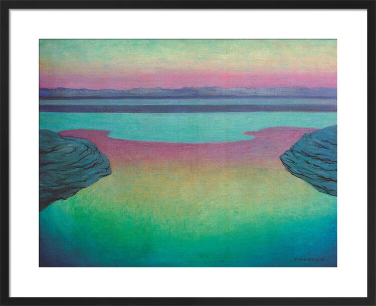 Marée montante le soir (High tide in evening light), 1915 Framed Art Print by Félix Vallotton