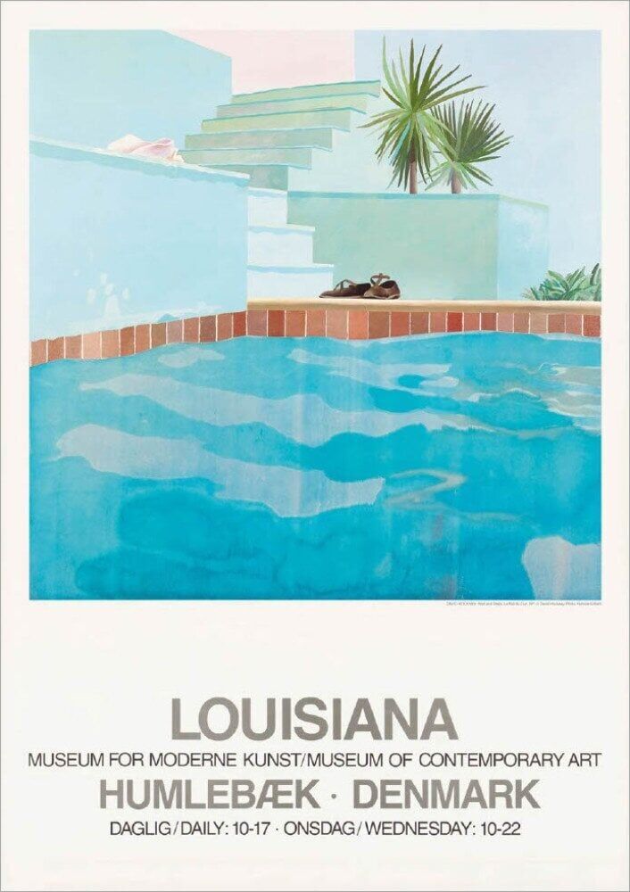 Pool and Steps, 1971 Framed Art Print by David Hockney