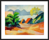 Am Thuner See I, 1913 Framed Art Print by August Macke