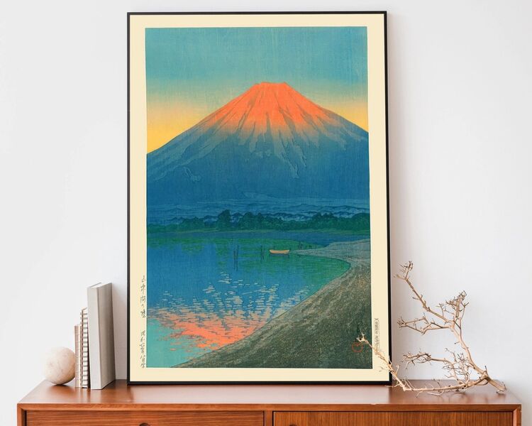 Mt. Fuji Framed Art Print by Hasui Kawase
